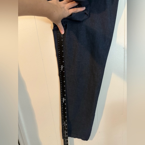 Eileen Fisher Pull On Elastic Waist Denim Jeans Size Petite M - Picture 9 of 10